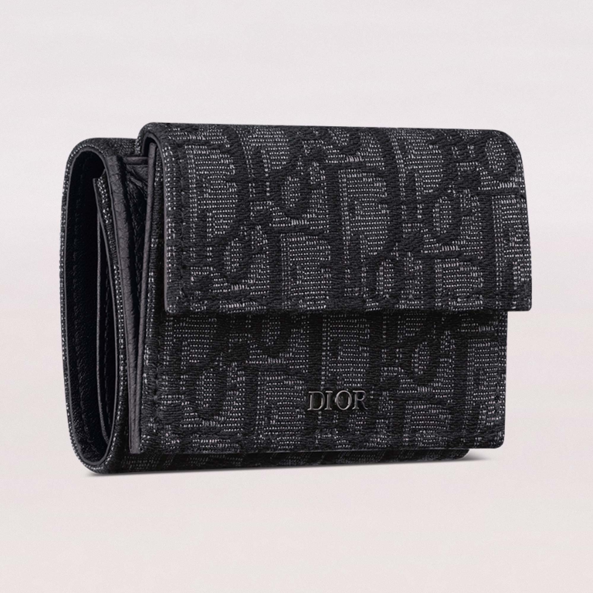 Dior Oblique Jacquard Wallet Bokksu