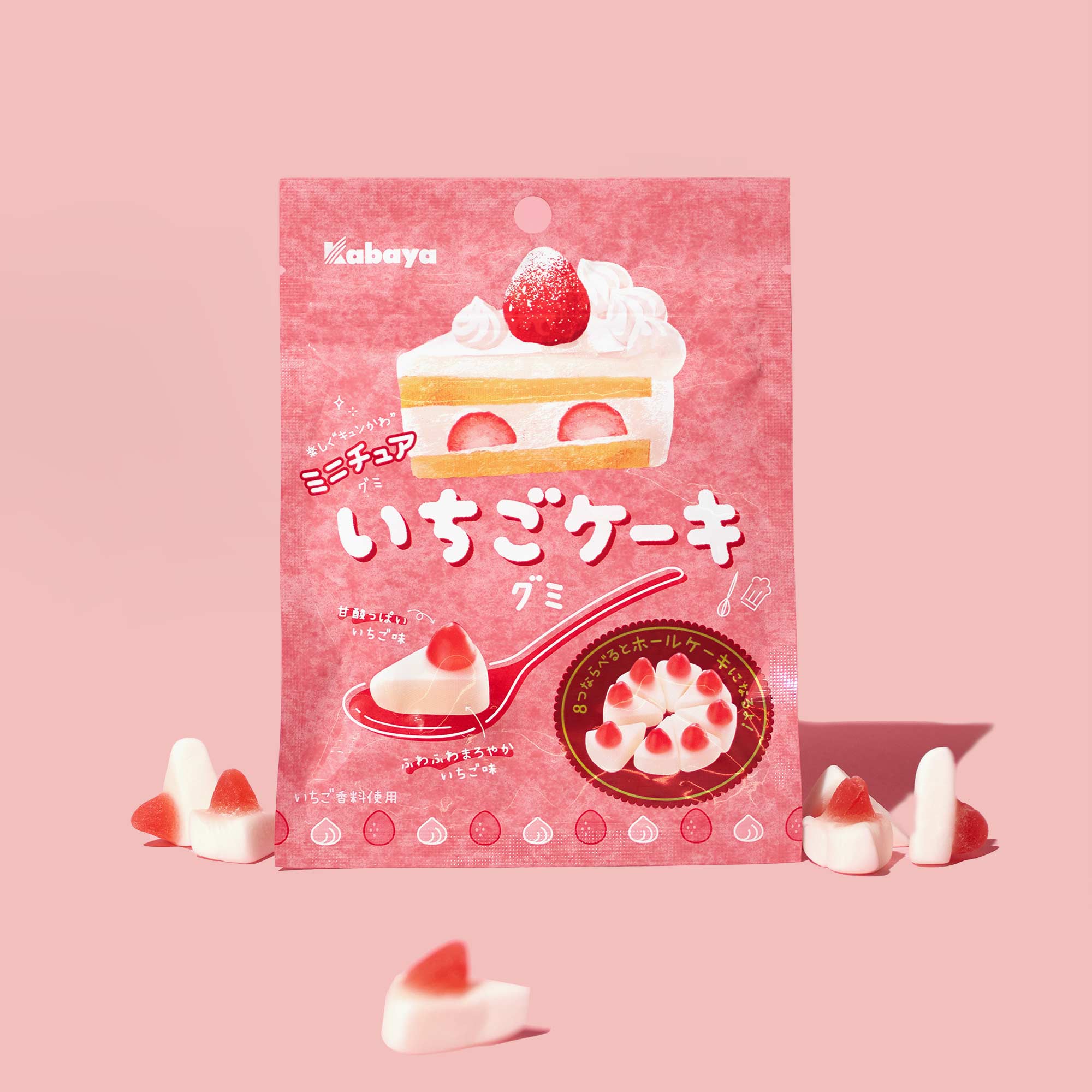 Strawberry Cake Gummy (10 Bags)