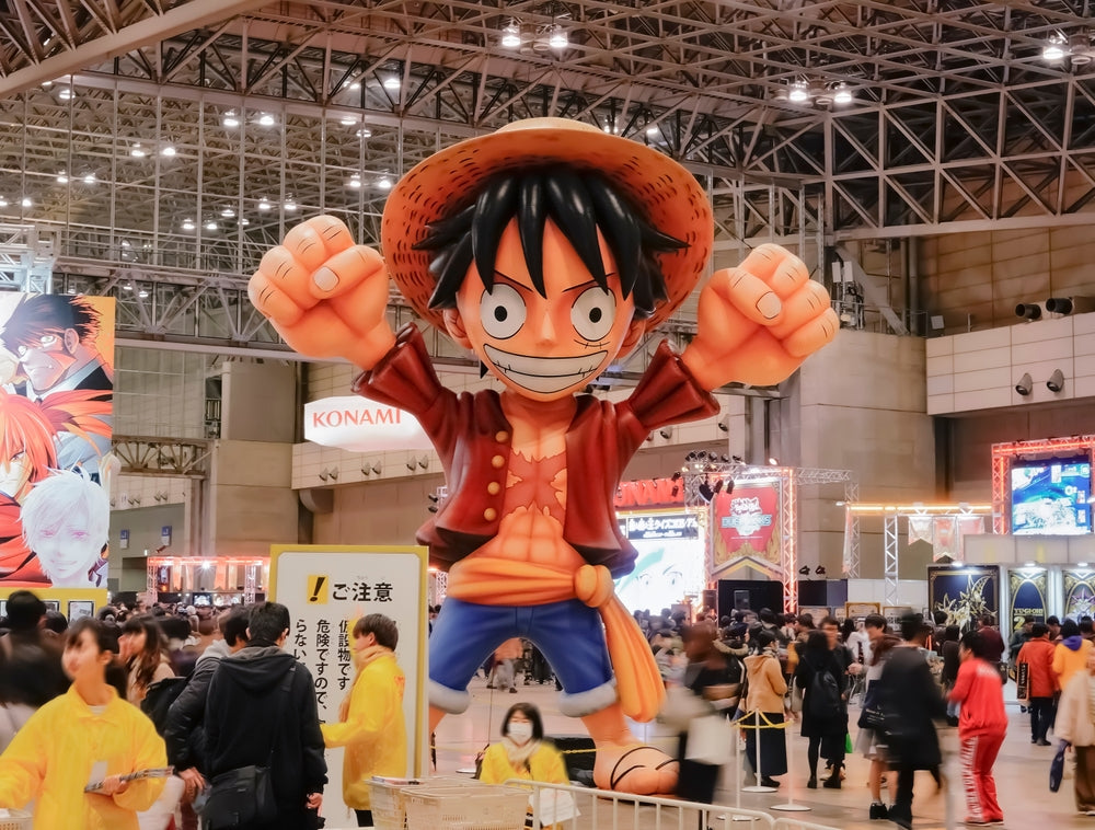 Huge inflatable structure depicting the character in anime convention