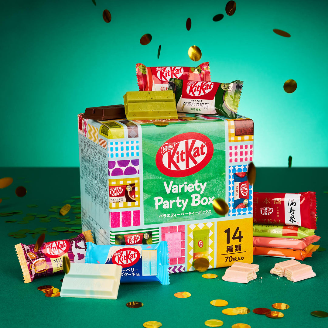 Japanese Kit Kat: Variety Party Box 2024 (70 Pieces, 14 Flavors)