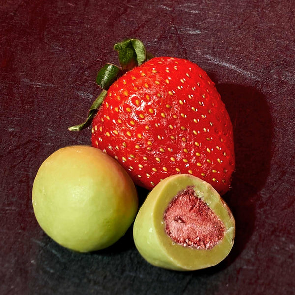 Matcha Chocolate-Covered Strawberry