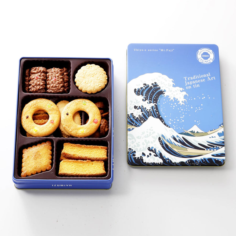 Under the Wave Off Kanagawa Cookie Tin (1 Canister, 8 Flavors)