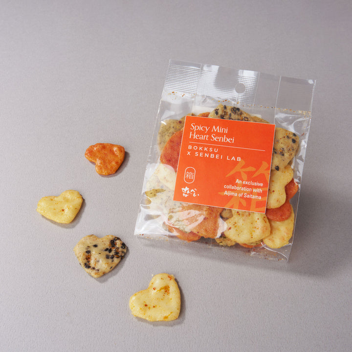 Spicy Mini Heart Senbei (1 Bag, 25g)