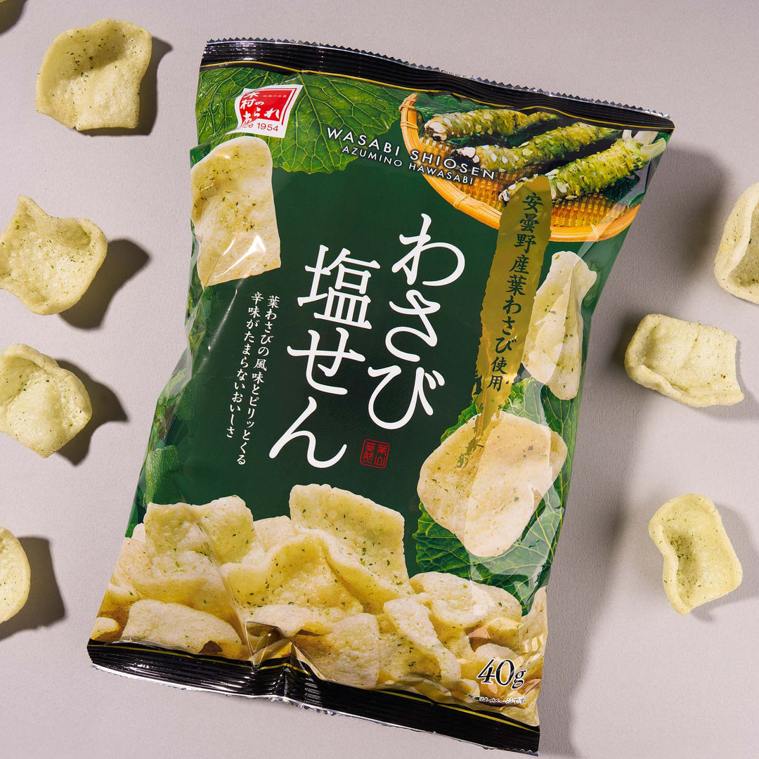 Wasabi Fluffy Rice Crackers (1 Bag)