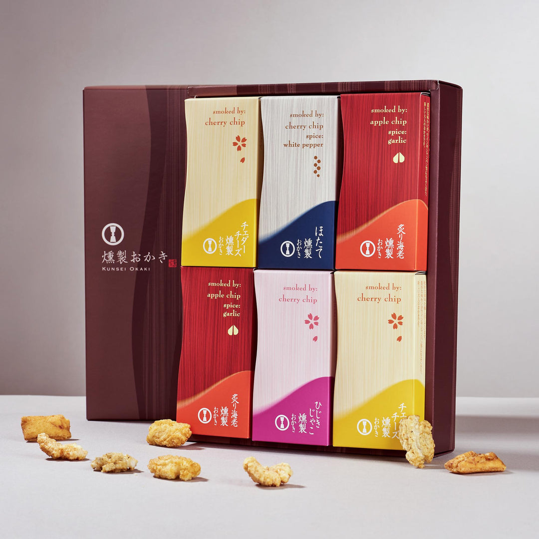 Smoked Rice Cracker Gift Box (6 Boxes, 4 Flavors)