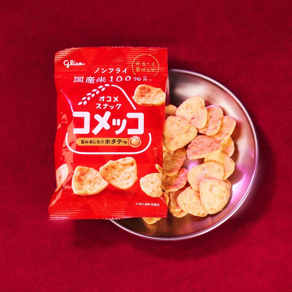 Komekko Rice Crackers: Scallop Flavor