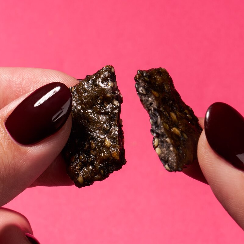 Gomazuki Black Sesame Rice Crackers packaging